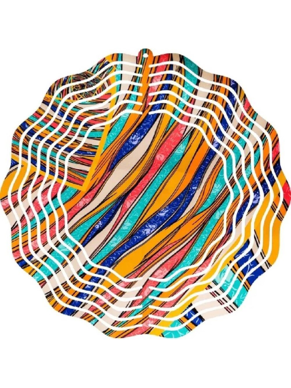 Versatility 10" Multicolor Metal Tribal Wind Spinner